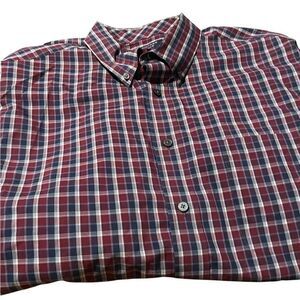 Roundtree & Yorke Red and Blue Plaid Shirt new without tags size XL